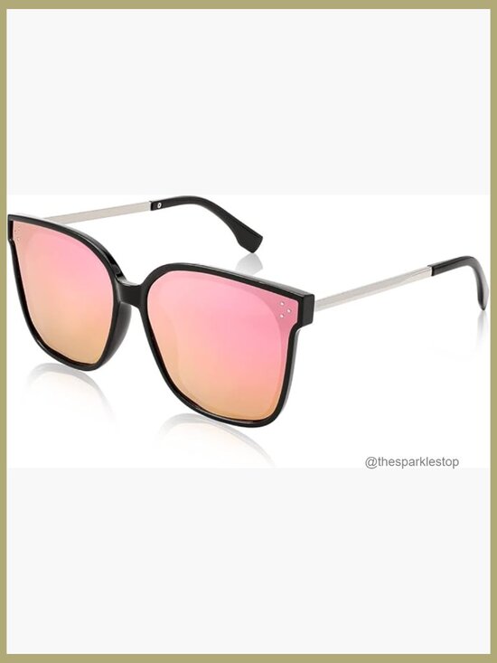 Oversized Retro Square Polarized Sunglasses UV400 Protection main image 2